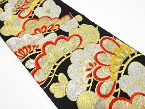 アンティーク　笠松に梅模様織り出し袋帯（着用可）